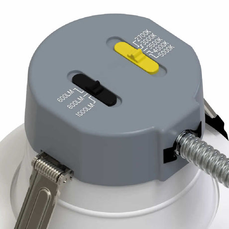 Halco 89210 CDL-4-LS-CS-WH-DDV 8W/8W/10W 4 Inch Commercial Downlight 27K/30K/35K/40K/50K 120-277V