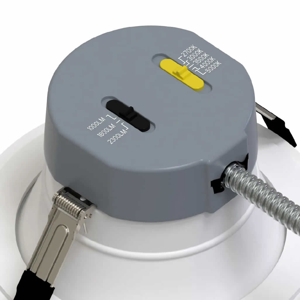 Halco 89211 CDL-6-LS-CS-WH-DDV 10W/17W/21W 6 Inch Commercial Downlight 27K/30K/35K/40K/50K 120-277V