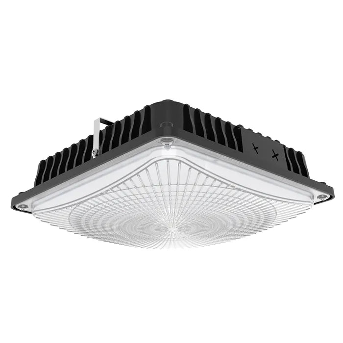 NaturaLED 9545 FX10SCM60SW/8CCT3/BK 28/45/57W LED 10" Slim Square Canopy Fixture Black Finish 30K/40K/50K 120-277V