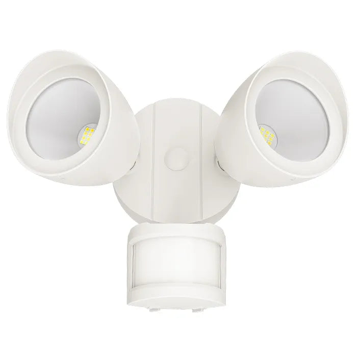 NaturaLED 9693 BFD20/830/WH-SEN 20W LED Security Light with Motion Detector 3000K White Finish 120V