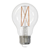 Bulbrite 861620 Bulbrite LED Filament Pack of 8, 7 Watt Dimmable A19 Light Bulb with Clear Finish and Medium Screw E26 Base - 2700K(Warm White Light), 800 lumens