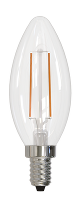 Bulbrite 861629 4.1W LED B11 4000K FILAMENT E12 DIM-8PK