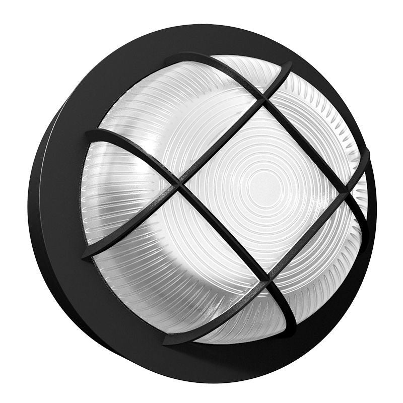 Westgate BKRD-15W-MCTP-BK-P 9W/12W/15-Watt LED Black Round Bulkhead Fixture 30K/40K/50K with Photocell 120-277V