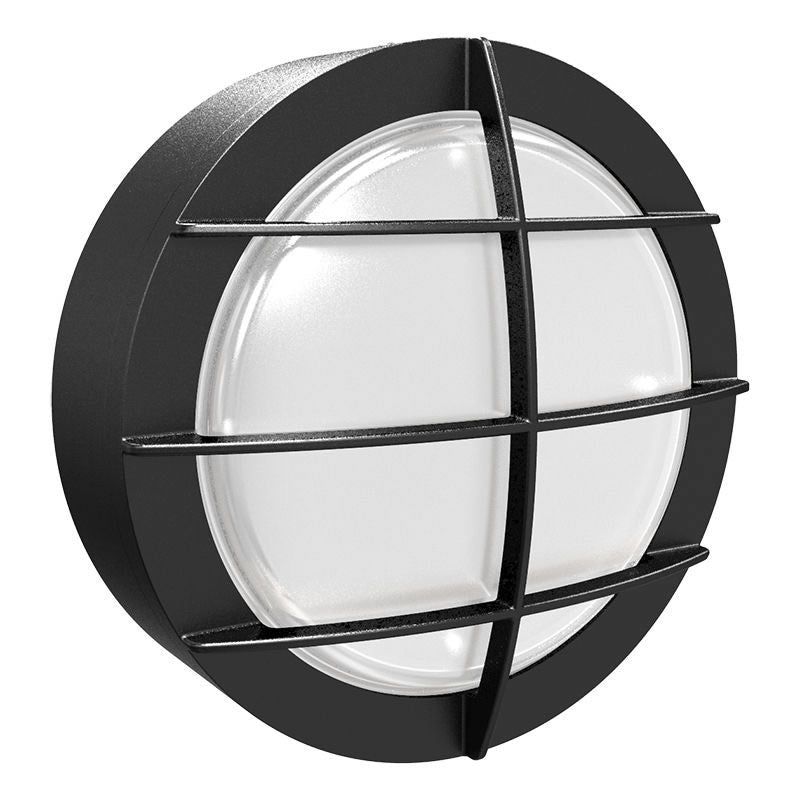 Westgate BKRF-15W-MCTP-BK-P 9W/12W/15-Watt LED Black Round Bulkhead Fixture 30K/40K/50K with Photocell 120-277V