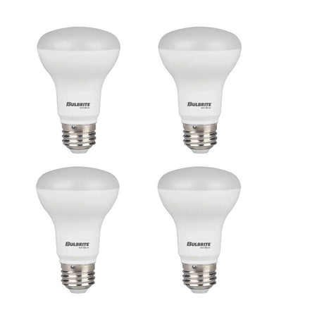 Bulbrite 862955 Bulbrite LED Filament 7 Watt Dimmable BR20 Light Bulb with Frost Glass Finish and Medium (E26) Base - 2700K (Warm White Light), 525 Lumens-4PK