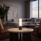 Kibun K70402 CANDLESTICK Rechargeable Cordless LED Table Lamp, 3-Levels Brightness Touch Sensor Control, Graphite