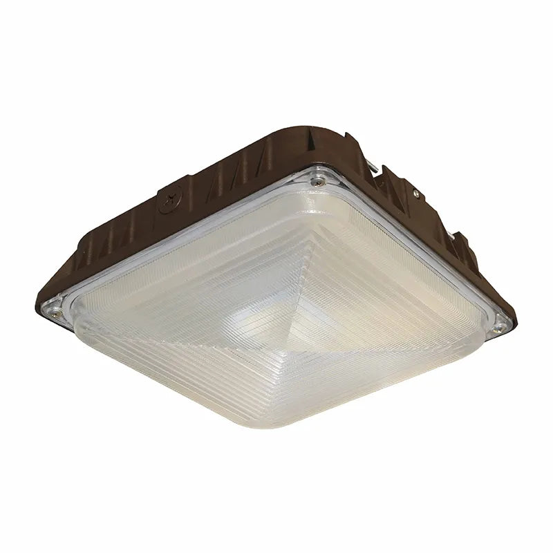 Westgate CDLX-SM-5-25W-30K 5/10/15/25W LED Square Canopy Light Bronze Finish 3000K 120-277V