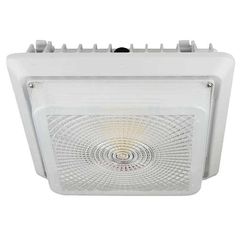 Westgate CGL-55W-50K-D 55W LED Square Canopy Light White Finish 5000K 120-277V