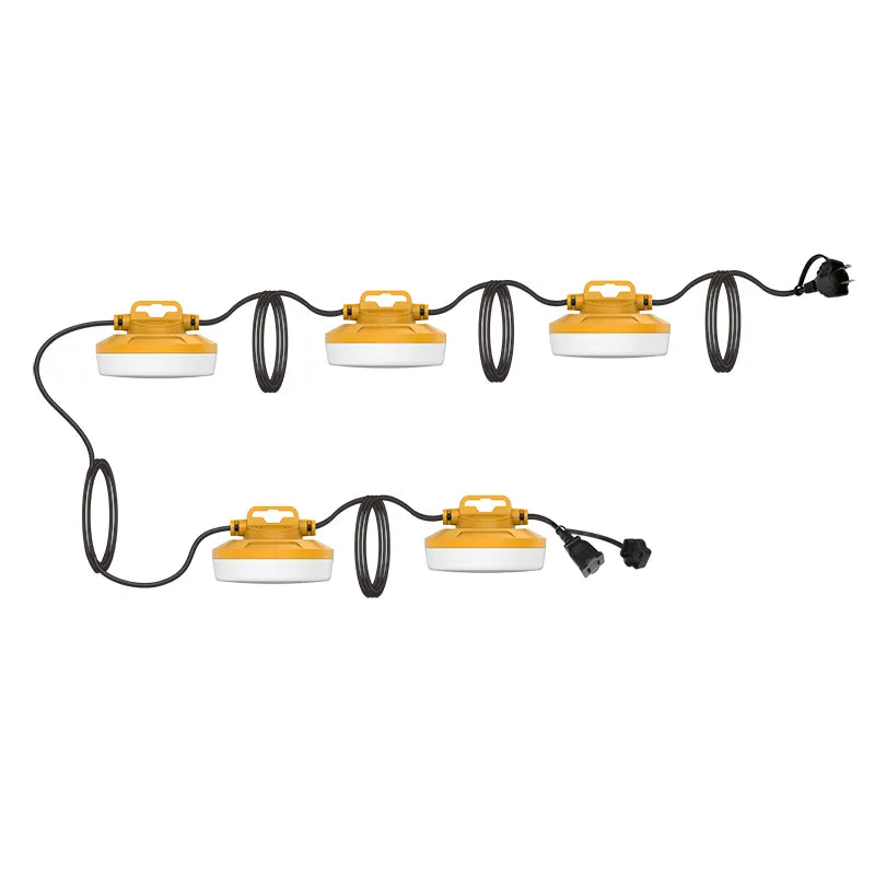 Westgate CL-CONST-50FT-50W-2WIRE 10-Watt 5-Light 50ft LED Construction String Light 5000K 120-277V