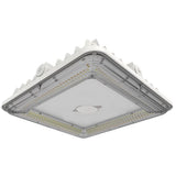 LEDone CP0031 LOC-10SQCP-MW(40/50/60/75)MCCT(30/40/50)-LV(White) 40/50/60/75W LED Square Canopy Light 3000K/4000K/5000K White Finish 120-277V