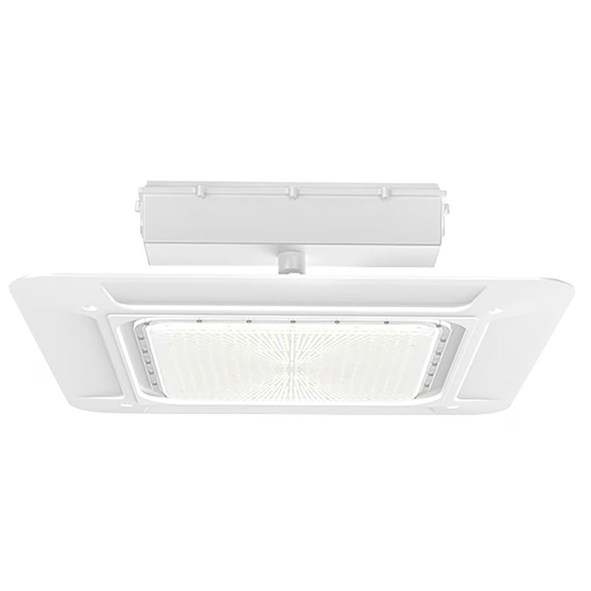 LEDone CP0033 LOC-GSCP-MW(75/100/150/180)50K 75/100/150/180W LED Gas Station Canopy Light 5000K White Finish 120-277V