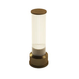 Kibun K70401 CANDLESTICK Rechargeable Cordless LED Table Lamp, 3-Levels Brightness Touch Sensor Control, Brushed Brass
