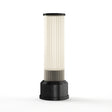 Kibun K70402 CANDLESTICK Rechargeable Cordless LED Table Lamp, 3-Levels Brightness Touch Sensor Control, Graphite