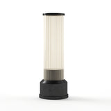 Kibun K70402 CANDLESTICK Rechargeable Cordless LED Table Lamp, 3-Levels Brightness Touch Sensor Control, Graphite