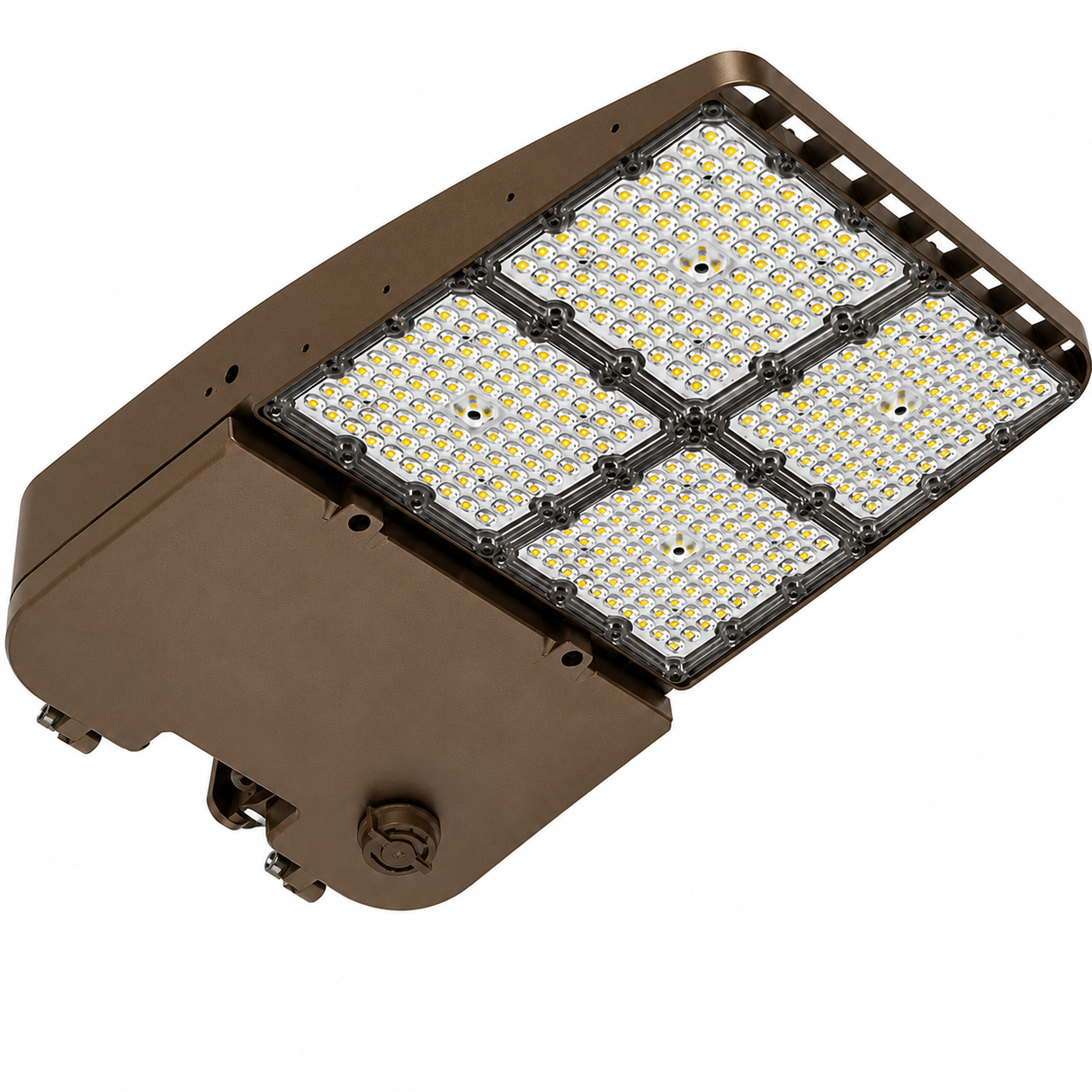 NaturaLED 9723 SAL340S/T3/8C3/BZ/480-Z10 200/270/340W LED Slim Area Light Bronze Finish 3000K/4000K/5000K 277-480V
