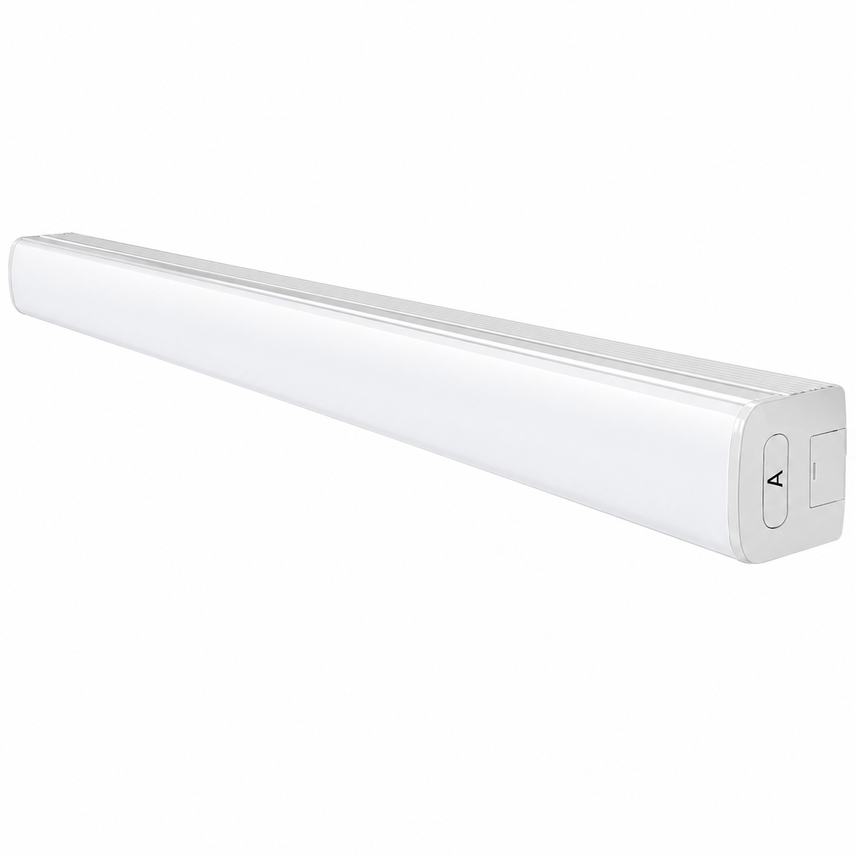 LEDone SL0051 LOC-4FTSL-MW(22/28/36/44)MCCT(35/40/50)DF-EM 22/28/36/44W LED 4ft Strip Light Fixture 3500K/4000K/5000K with Emergency Battery 120-277V