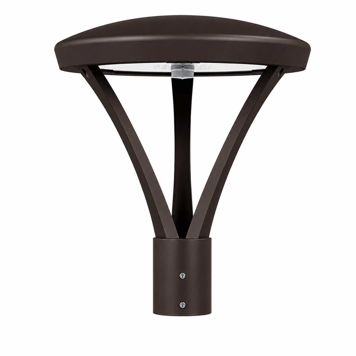 NaturaLED 9728 PST16/60S/T5/8C3/BZ-Z10 30/45/60W 16-Inch LED Post-Top Light Fixture Bronze Finish 3000K/4000K/5000K 120-277V