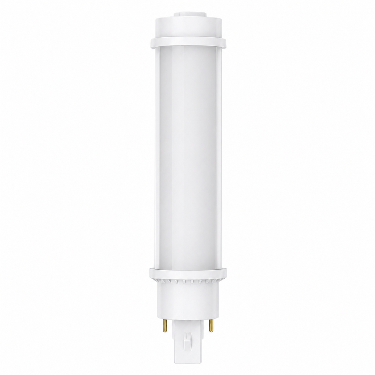 NaturaLED 4670 LED9.5PL/H/110L/2P/G24d/8C3/AB 9.5W LED PL Horizontal Plug-In Retrofit Bulb 3000K/4000K/5000K Type A+B G24d/GX24d Base 120-277V
