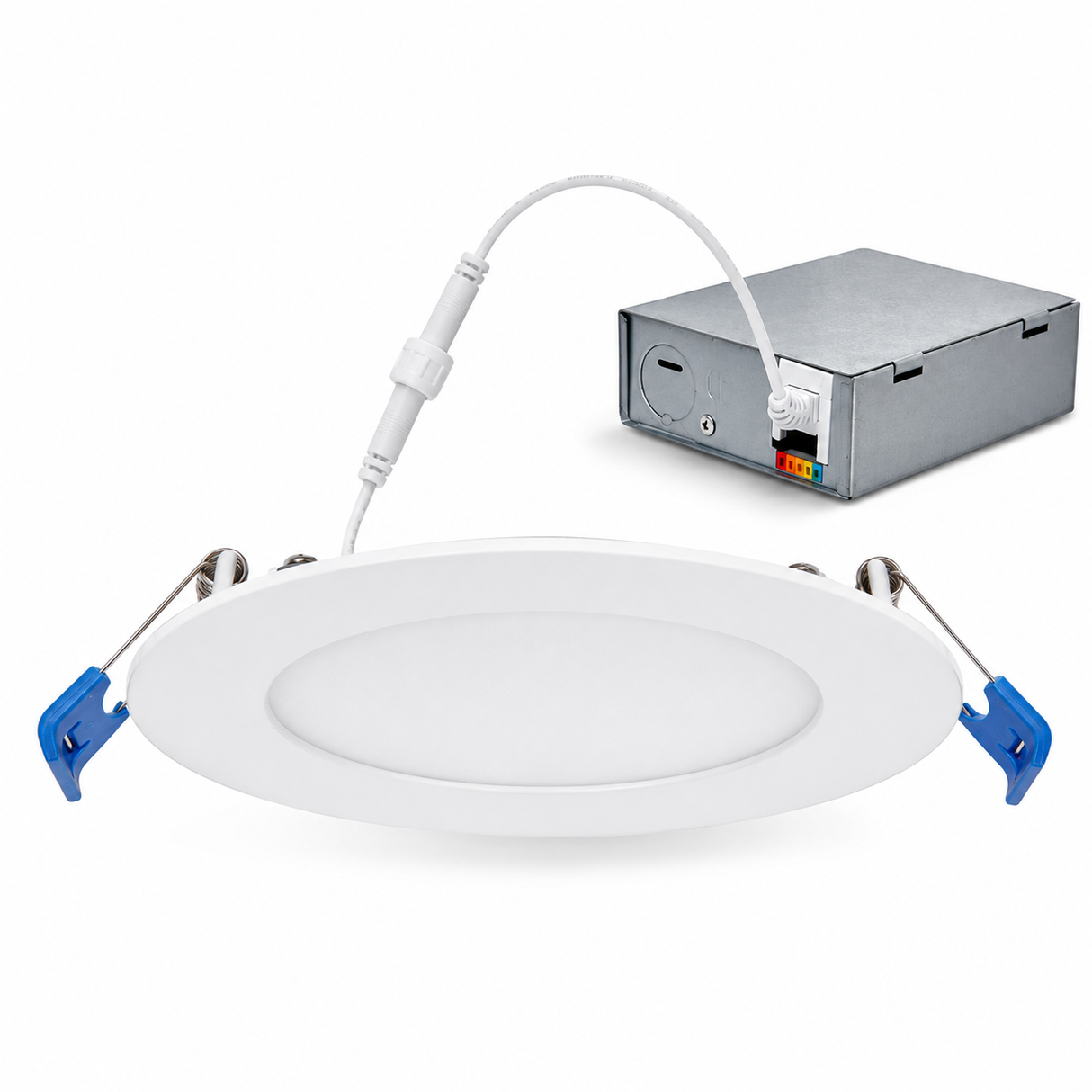 NaturaLED 9776 LED4DLR-66L9CCT5 8W 4-Inch Round LED Ultra Slim Disk Light 2700K/3000K/3500K/4000K/5000K 120V
