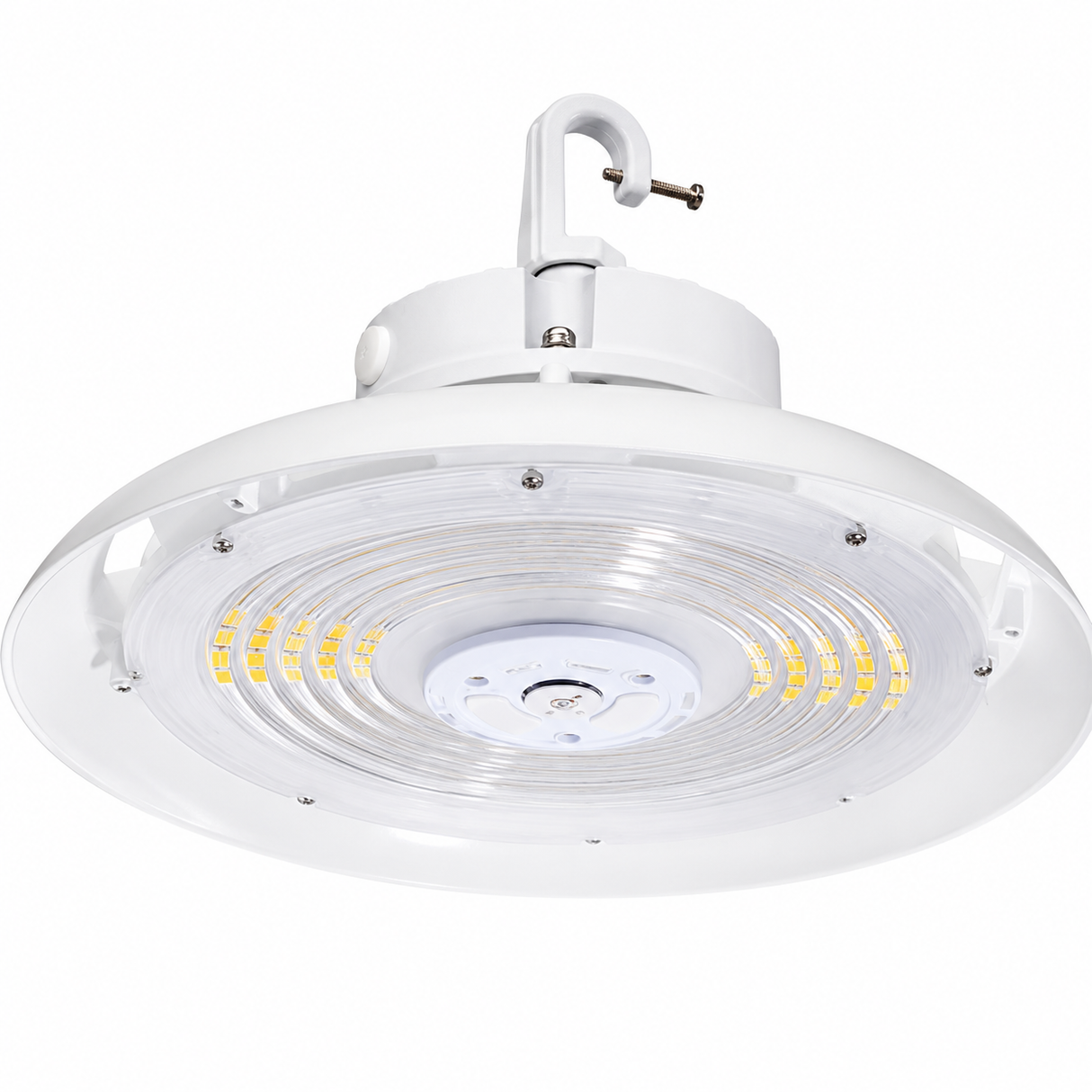 TOPAZ HBC-200W-PCTS-WH 150-180-200W LED Round Highbay 4000K/5000K 22900-27900-30500lm 120-277V