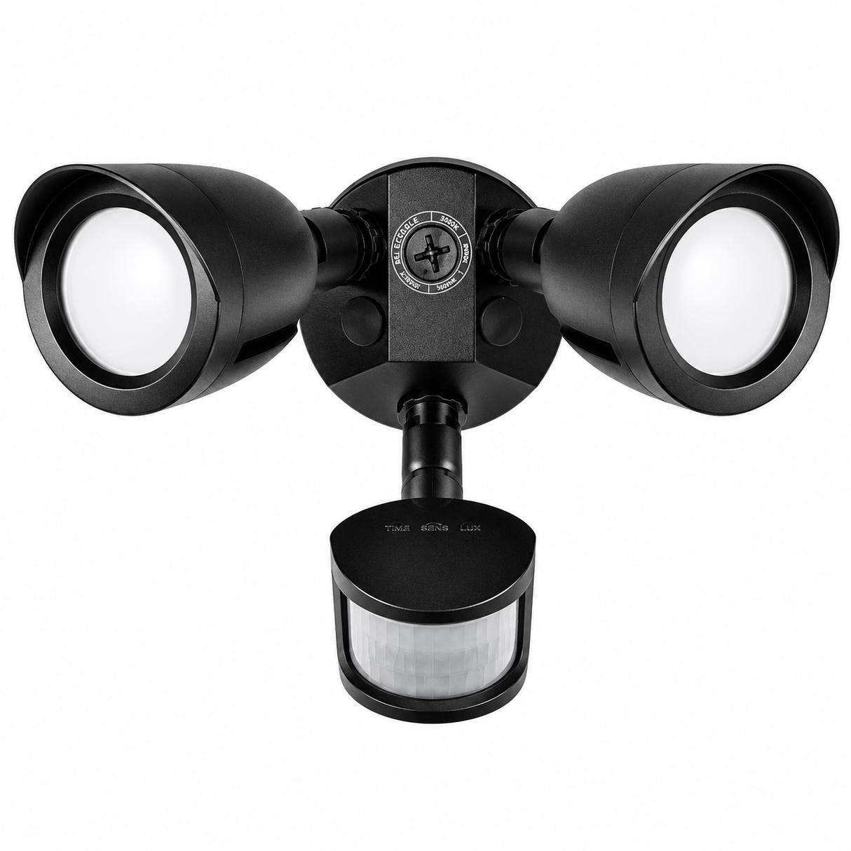 DAMAR 34940C 20W LED Security Light with Motion Detector or Dusk to Dawn 3000K/4000K/5000K Black Finish 120V
