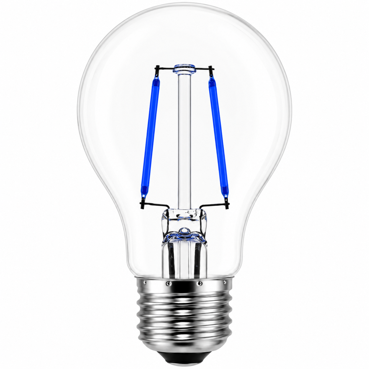 DAMAR 34048A LED4A19/CL/FIL/BLUE/D 4W A19 Filament LED Light Bulb Blue Dimmable 120V