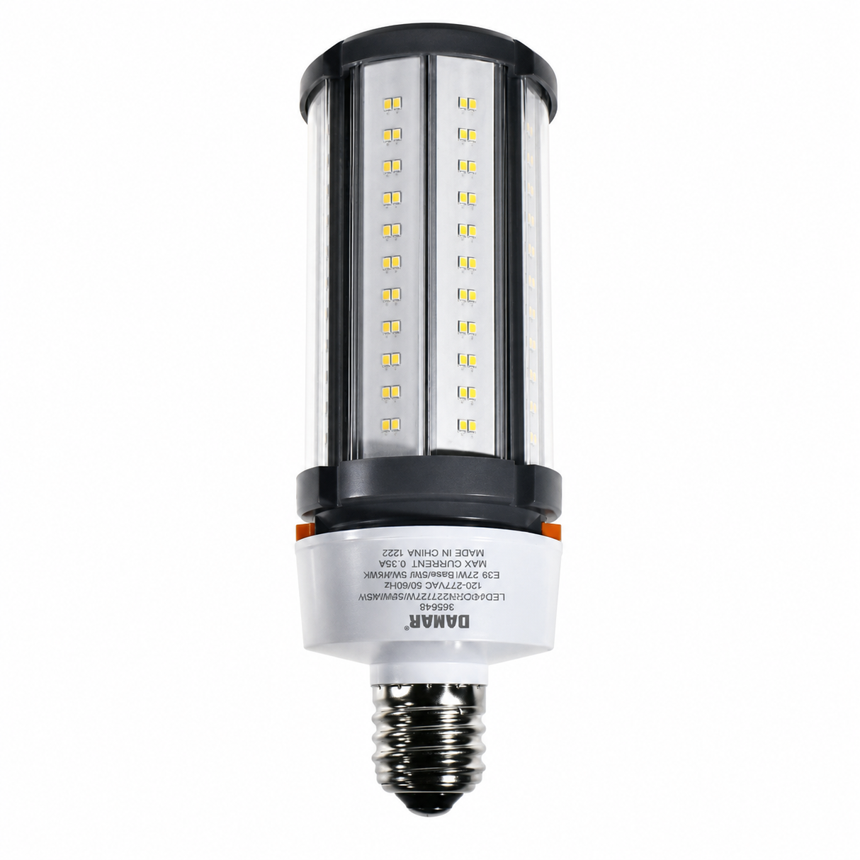 DAMAR 36684B LED45CC/3CCT 27W/36W/45W LED HID Corn Retrofit Bulb 30K/40K/50K E39 Mogul Base 120-277V