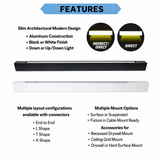 Topaz T77052 LSA4P-50PCS-BL 30/40/50W 4ft LED Linear Architectural Downlight or Up/Downlight 3500K/4000K/5000K 120-277V