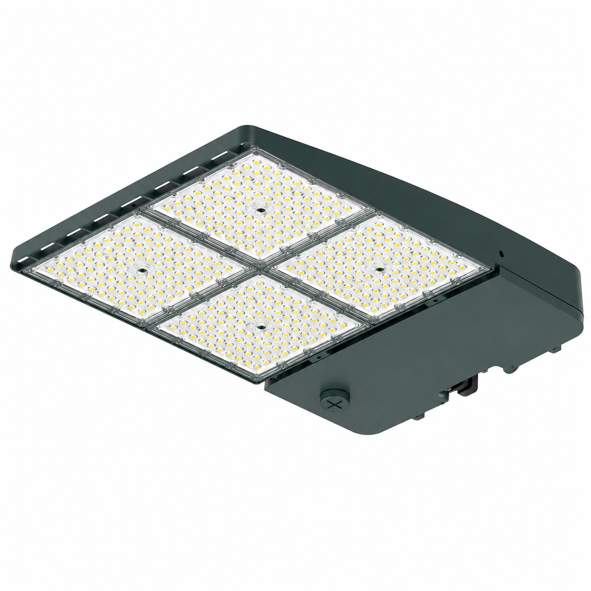 NaturaLED 5206 FXSCL450SW/8CCT3/GN/TT-Z10 350/400/450W LED Sport Court Tennis Area Light Green Finish 3000K/4000K/5000K 120-277V