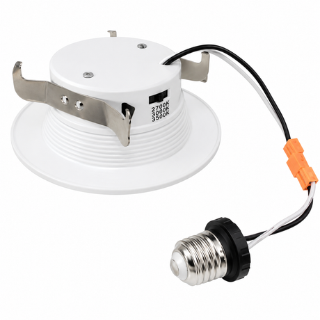 LEDone DL0103 LOC-4RD-10WMCCT(27/30/35/40/50) 10W 4-Inch LED Residential Round Downlight 2700K/3000K/3500K/4000K/5000K 120V