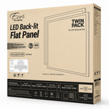 Euri EBPN22-40WS2000-2 20W/30W/40W 2x2-Ft Backlit LED Panel 3000K/4000K/5000K 100-277V