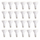 Bulbrite 862958 65W LED Filament BR30 Light Bulb with Frost Glass Finish and Medium Base Warm White Light 2700K Dimmable E26 Medium 650 Lumens 120V 24PK