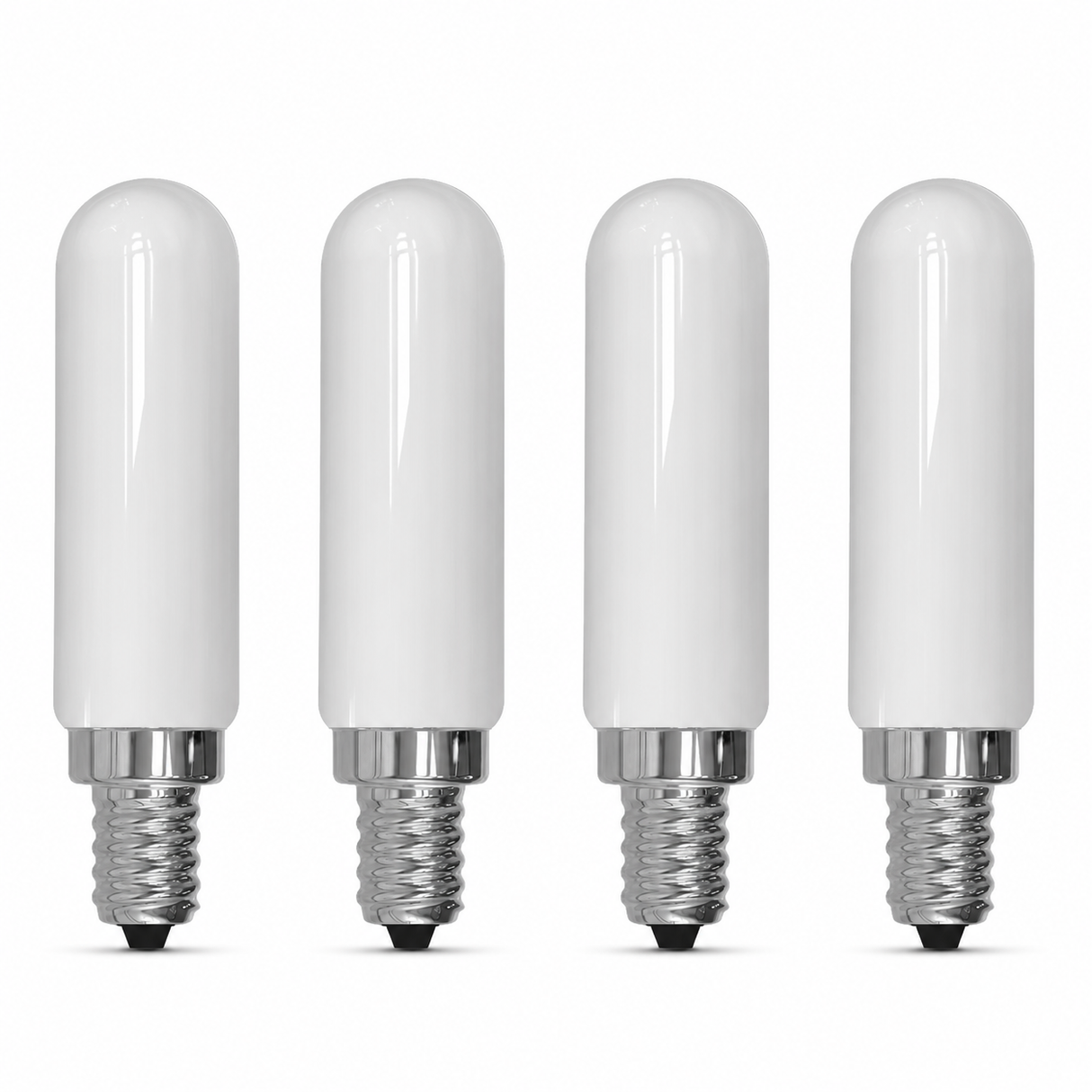 Bulbrite 862109 4.5W LED Filament T6 Light Bulb with Milky Glass Finish and Candelabra Base Soft Daylight Light 5000K Dimmable E12 Candelabra 450 Lumens 120V 4PK
