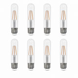 Bulbrite 862768 5.1W Clear Filament T9 Medium LED Bulb and 80 CRI 2700K Dimmable E26 Medium 500 Lumens 120V 8PK