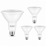 Bulbrite 861747 15W Flood PAR38 Medium LED Light Bulb Cool White Light 4000K Dimmable E26 Medium 1200 Lumens 120V 4PK