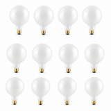 Bulbrite 861213 40W Globe Incandescent White 2700K Dimmable E26 Medium 300 Lumens 125V 12PK