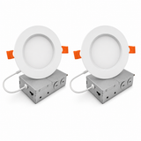 Bulbrite 861671 14W LED 6" Recessed Downlight 4000K Dimmable 1100 Lumens 120V 2PK