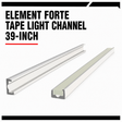 Diode LED DI-ELMT-FT-39 39" Element Forte LED Tape Light Mounting Channel [2-Pack]