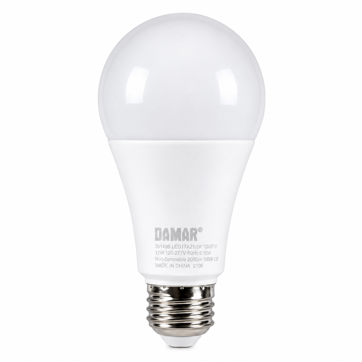 DAMAR 35149B LED17A21/5K 17W A21 LED 5000K E26 Base 120-277V
