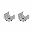 Diode LED DI-CPCH-MUC-BA Slim Channel Brushed Aluminum Finish Magnetic U-Clip [2-Pack]