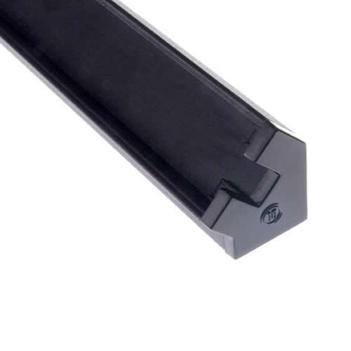 Diode LED DI-CPCHA-4548B 48" 45 Degree Channel Only for LED Tape Light with Black Finish