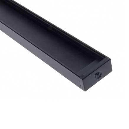 Diode LED DI-CPCHA-SL96B 96" Slim Channel Only for LED Tape Light with Black Finish