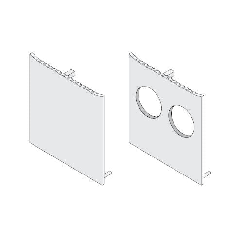 Diode LED DI-CPCHB-SCNC-ACC Sconce Accessories Pack End-Cap Pairs & Mounting Hardware