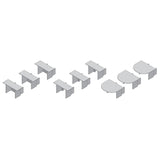 Diode LED DI-CPEC-SLR-3 Slim Recessed Channel Accessories Pack (3) Open (3) Closed End Caps