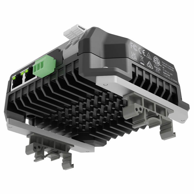 Diode LED DI-MNT0102 Advatek's PixLite A4-S Mk3 DIN Rail Mount Kit