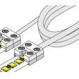 Diode LED DI-TB12-60JPR-TTT-25 Tape Light Terminal Block 12mm Tape-to-Tape Jumper Cable (25 Pack)