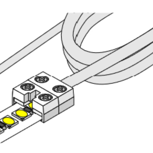 Diode LED DI-TB12-60SPL-TTW-1 Tape Light Terminal Block 12mm Tape-to-Wire Splice