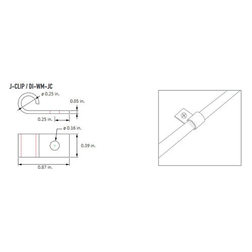 Diode LED DI-WM-JC J-Clip (10 Pack)