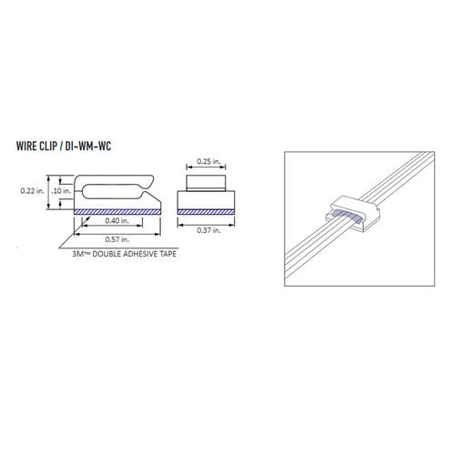 Diode LED DI-WM-WC Wire Clip (10 Pack)