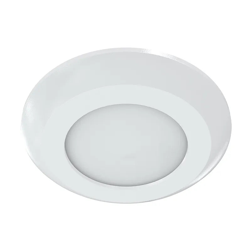 Westgate DLSF4-MCT5 12W 4" LED Round Architectural Flat Surface Disc Light Fixture White Finish 27K/30K/35K/40K/50K 120V